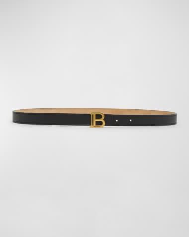 Balmain Skinny Leather B-Belt