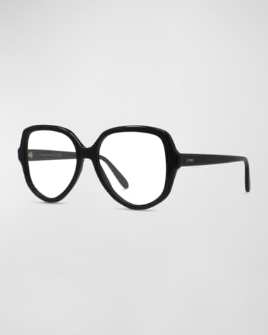 Loewe Thin Geometric Acetate Round Glasses