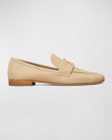 Tory Burch Eleanor Leather Medallion Slip-On Loafers