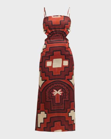 Johanna Ortiz Espejismo Selvatico Ankle-Length Dress
