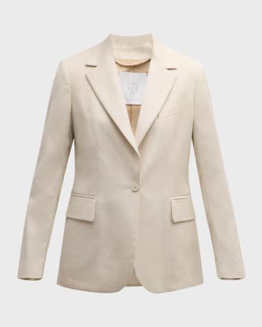 Eleventy Single-Button Wool-Blend Blazer