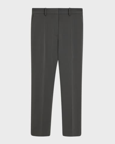 Joseph Coleman Cropped Slim Crepe Pants