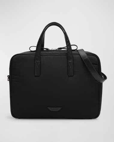 Bottega Veneta Men's Crossroad Padded Nylon Briefcase