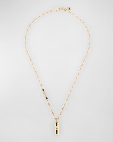 McQueen Men's Twin Jewel Necklace