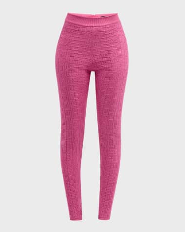 Balmain Monogram Knit Leggings