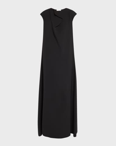 THE ROW Loic High-Neck Sleeveless Silk Gown