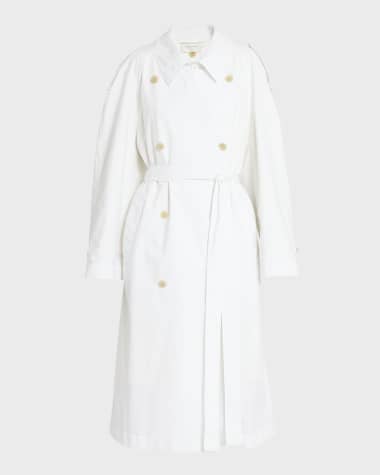 THE ROW Denver Belted Long Trench Coat