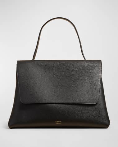 Khaite Lia Large Pebbled Leather Top-Handle Bag