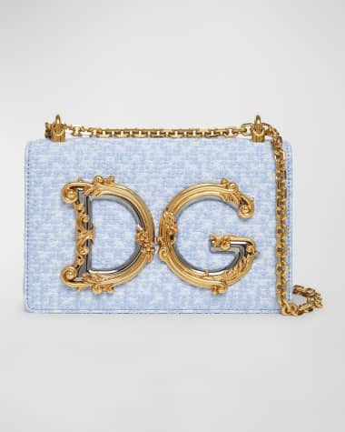 Dolce&Gabbana DG Girls Flap Boucle Crossbody Bag
