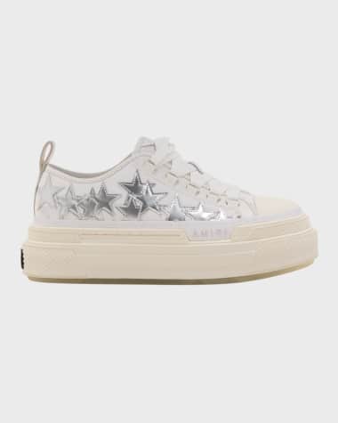 Amiri Stars Metallic Low-Top Platform Sneakers