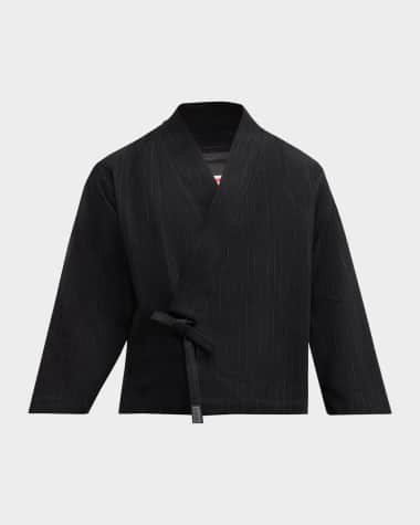 Kenzo Men's Striped Kimono Jacket