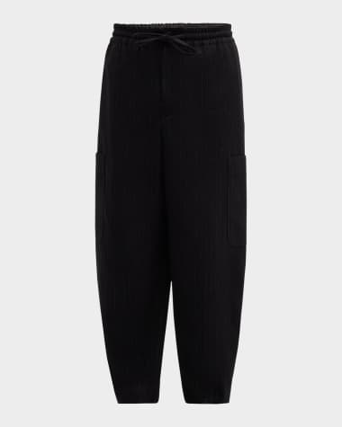 Kenzo Men's Striped Cargo Jogger Pants