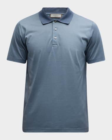 Canali Men's Cotton Pique Polo Shirt