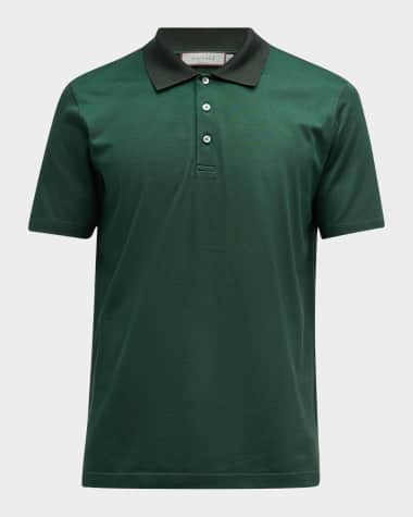 Canali Men's Cotton Pique Polo Shirt