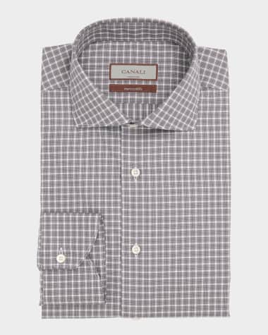 Canali Men's Impeccabile Cotton Check Dress Shirt