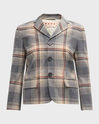 Marni Plaid Short Jacket