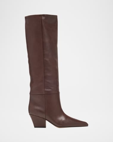 Paris Texas Jane Leather Knee Boots