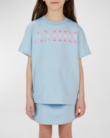 Amiri Kid's Gradient Logo-Print T-Shirt, Size 4-12
