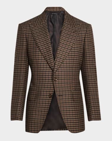 TOM FORD Men's Atticus Tattersall Sport Coat