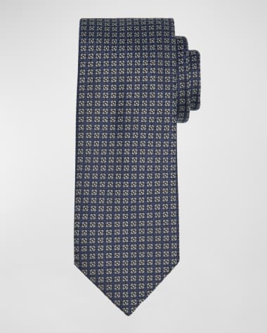 Canali Men's Microfantasy Silk Tie