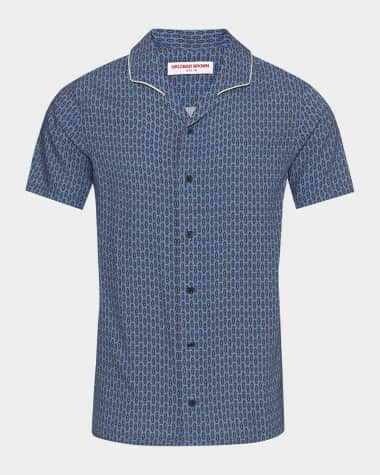 Orlebar Brown Men's Hibbert Perez Camp Shirt