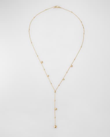POPPY FINCH 14K Yellow Gold Bubble Lariat Necklace