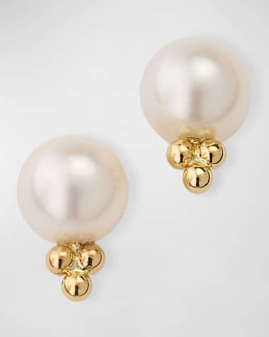 POPPY FINCH Pearl Bubble Trio Earrings