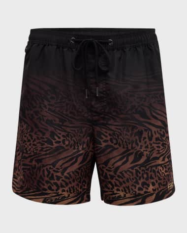 Ksubi Men's Sinners Leopard-Print Boardshorts