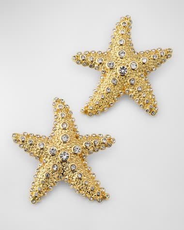 BaubleBar Sea Star Gold-Plated Earrings