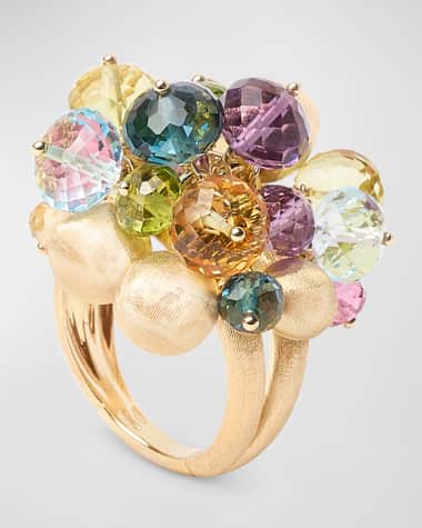 Marco Bicego 18K Yellow Gold Multi-Stone Ring, Size 7