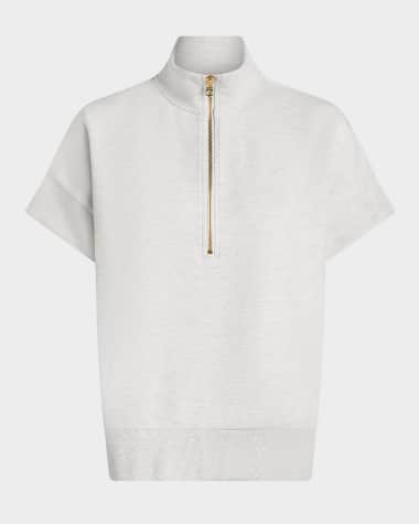 Varley Ritchie Short-Sleeve Half-Zip Sweatshirt