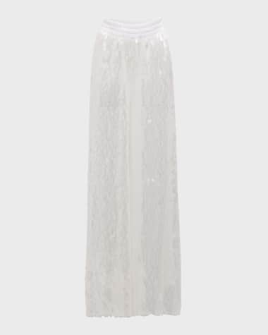 Norma Kamali Sequined Boyfriend Elephant Pants