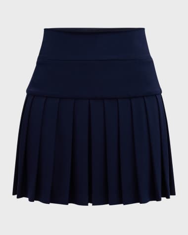 Norma Kamali Pleated Mini Skirt