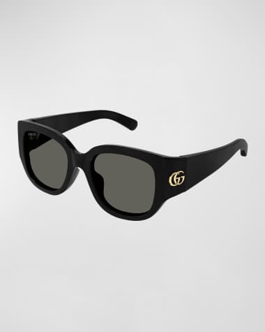 Gucci GG Logo Plastic Cat-Eye Sunglasses