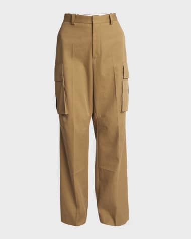 Victoria Beckham Relaxed Wide-Leg Cargo Trousers