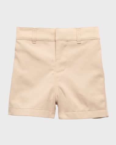 Burberry Boy's Embroidered Equestrian Knight Design Shorts, Size 6M-2