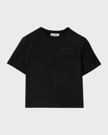 Burberry Boy's Cedar Equestrian Knight Design T-Shirt, Size 4-14