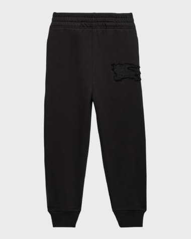 Burberry Boy's Jackson Joggers W/ Equestrian Knight, Size 3-14