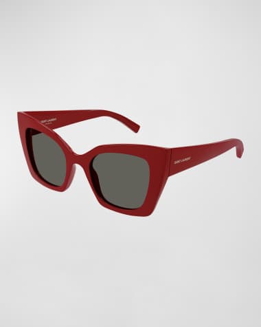 Saint Laurent Fashion Show Bio Nylon Cat-Eye Sunglasses