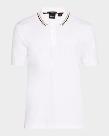 BOSS Men's Penrose Tipped-Collar Polo Shirt