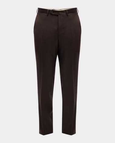 Canali Men's Solid 150s Wool Twill Pants