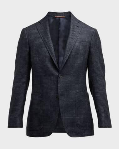 Canali Men's Small Check Sport Coat
