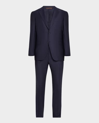 Canali Men's Tonal Stripe 130s Wool Suit
