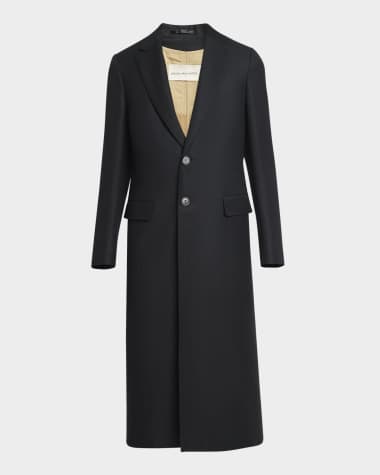 Dries Van Noten Men's Redwoon Wool Overcoat