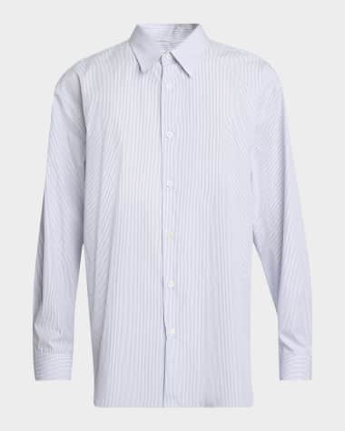 Dries Van Noten Men's Croom Micro-Stripe Sport Shirt