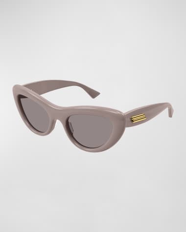 Bottega Veneta Curvy Acetate Cat-Eye Sunglasses