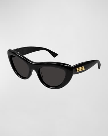 Bottega Veneta Curvy Acetate Cat-Eye Sunglasses