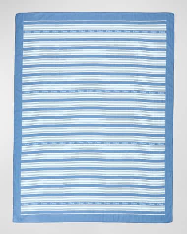 Chloe x High Summer Striped Logo Stole Scarf