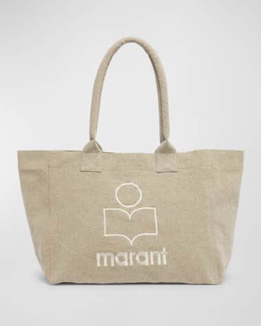 Isabel Marant Yenky Zip Canvas Cotton Tote Bag