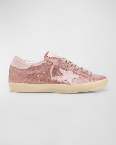 Golden Goose Super Star Glitter Low-Top Sneakers